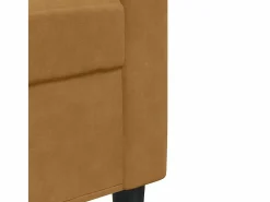 vidaxl Conjunto Sofá Y Sillón|Juego de sofás con cojines 3 piezas terciopelo marrón