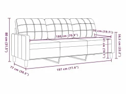 vidaxl Conjunto Sofá Y Sillón|Juego de sofás con cojines 3 piezas terciopelo marrón