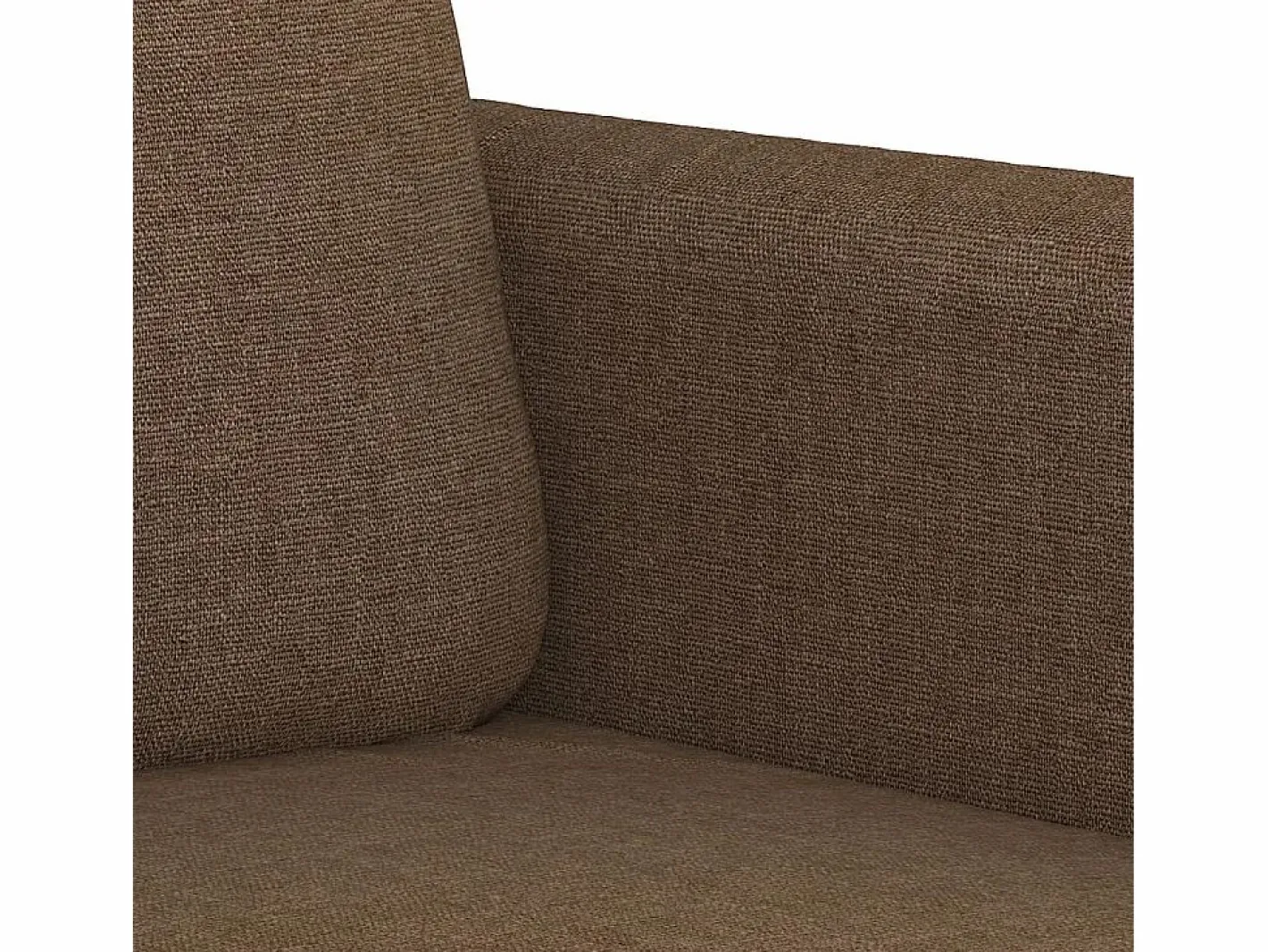 Clicnbuy Conjunto Sofás|Juego de sofás con cojines 2 piezas tela marrón