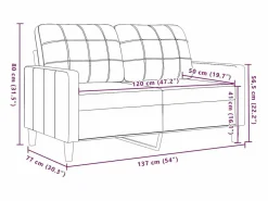 vidaxl Conjunto Sofá Y Sillón|Juego de sofás con cojines 2 piezas terciopelo marrón