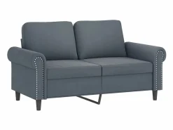 vidaxl Juego de sofás con cojines 3 piezas terciopelo oscuro Gris Discount