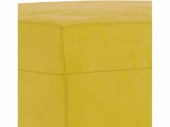 Clicnbuy Juego de sofás con cojines 3 piezas terciopelo Amarillo Clearance