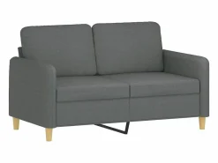 vidaxl Conjunto Sofá Y Sillón|Juego de sofás con cojines 3 piezas tela oscuro