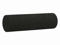 vidaxl Juego de sofás con cojines 3 piezas tela Negro Discount