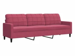 vidaxl Conjunto Sofá Y Sillón|Juego de sofás con cojines 2 piezas terciopelo tinto