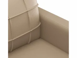 Juego de sofás con cojines 2 piezas cuero sintético capuchino^Clicnbuy Sale