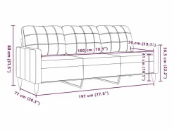 vidaxl Conjunto Sofá Y Sillón|Juego de sofás con cojines 4 piezas terciopelo