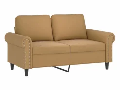 Clicnbuy Juego de sofás con cojines 3 piezas terciopelo marrón Marru00f3n New