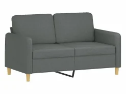 vidaxl Conjunto Sofá Y Sillón|Juego de sofás con cojines 4 piezas tela oscuro