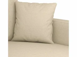 Clicnbuy Juego de sofás con cojines 4 piezas tela Crema Online