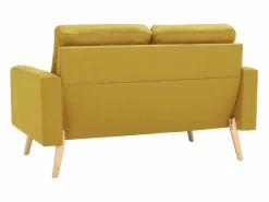 vidaxl Juego de sofás de 2 piezas tela Amarillo Best
