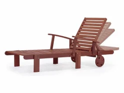Juego de tumbonas pleglables - en madera exótica Tokyo - Mahogany- Marrón caoba^Habitat et jardin Hot