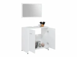 vidaxl Estantería Sobre Inodoro|Juego muebles de baño 3 pzas madera de ingeniería