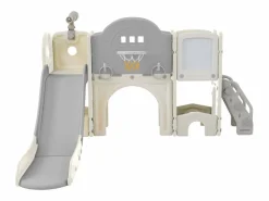 Juguete de escalada para niños 10 en 1 con tobogán, independiente, para escalar y perforar, verde^ New