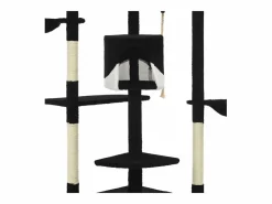 Garden Furniture Juego De Animales|Junction City Rascador para gatos con poste de sisal y blanco 203 cm