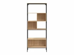 Jytte Librería 5 estantes madera de ingeniería roble 76x33x188,5 cm^Garden Furniture Clearance