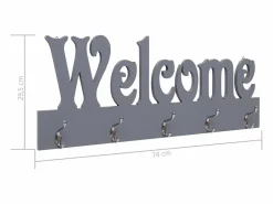 Garden Furniture Perchero|Kadri Perchero de pared WELCOME 74x29,5 cm