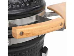 vidaxl Kamado Barbacoa Parrilla y Ahumador Cerámico 33 cm Negro Discount
