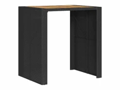 Garden Furniture Mesa Alta|Karaca Mesa alta jardín superficie madera ratán PE 105x80x110 cm