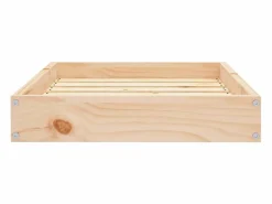 Garden Furniture Karlee Cama para perros madera maciza de pino 61,5x49x9 cm Marru00f3n