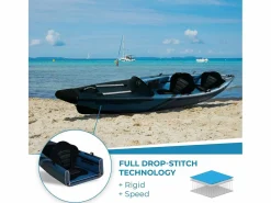 WATTSUP Deportes Náuticos|KAYAK HINCHABLE DE ALTA PRESIÓN TORPEDO 2 PLAZAS