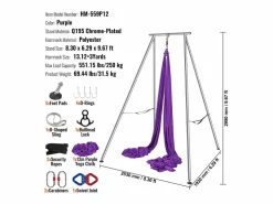 Kit de Columpio de Yoga SucceBuy, con Soporte y Hamaca Aérea, Capacidad de 250 kg, Armazón de Yoga^ Best