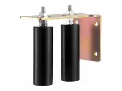 Kit de Portón Deslizante, SucceBuy Kit de Portón Deslizante, Herraje Rodante de 15,24 cm con Soporte en L, Ajustable Negro Sale