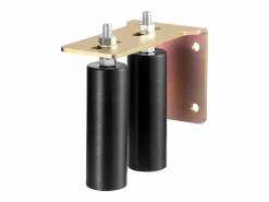 Kit de Portón Deslizante, SucceBuy Kit de Portón Deslizante, Herraje Rodante de 15,24 cm con Soporte en L, Ajustable Negro Sale