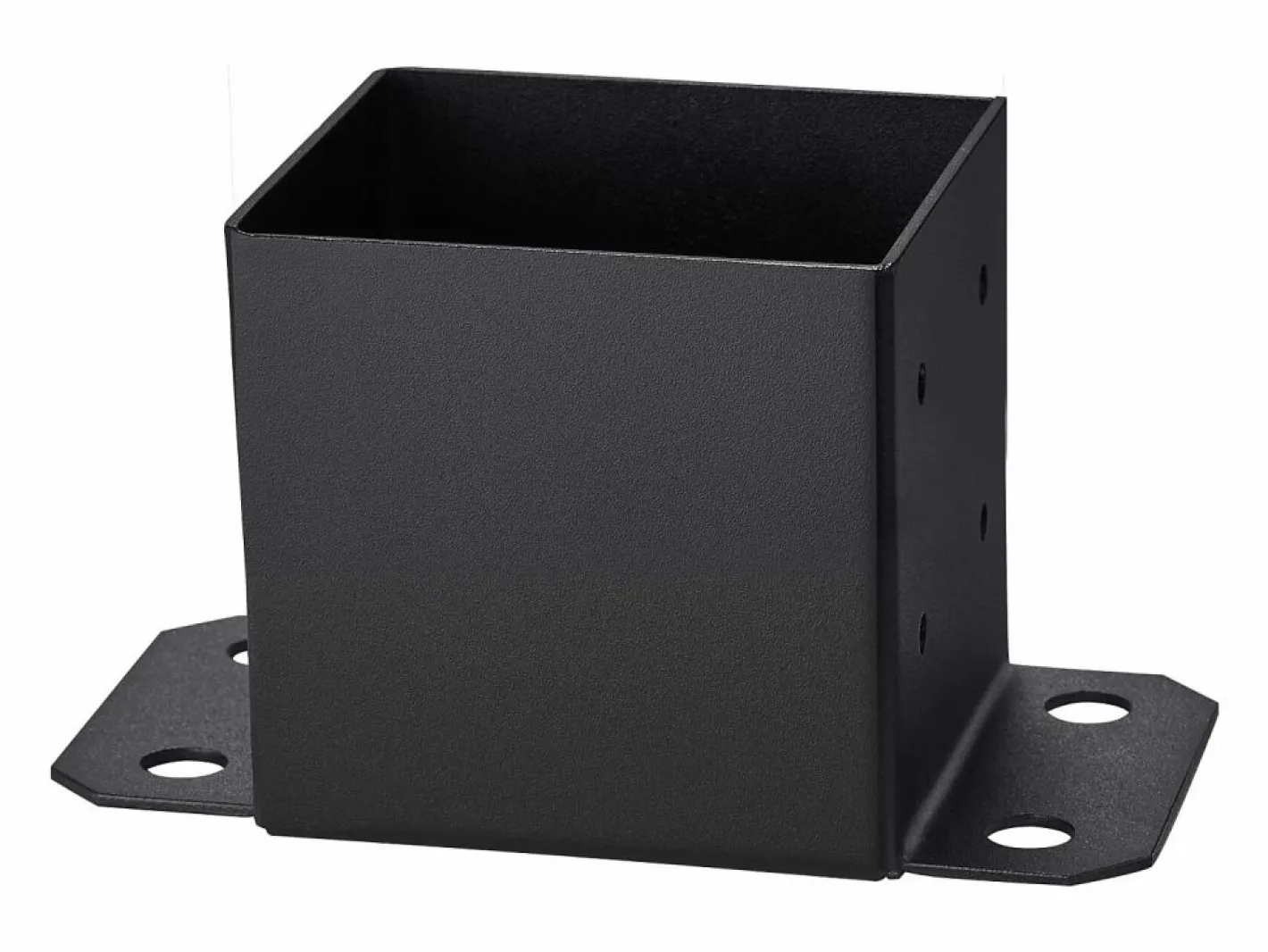 Kit de Soporte SucceBuy - Paquete de 4 Soportes para Base de Poste de 152,4 x 152,4 mm, Anclaje Resistente para Cercas de Madera Negro New