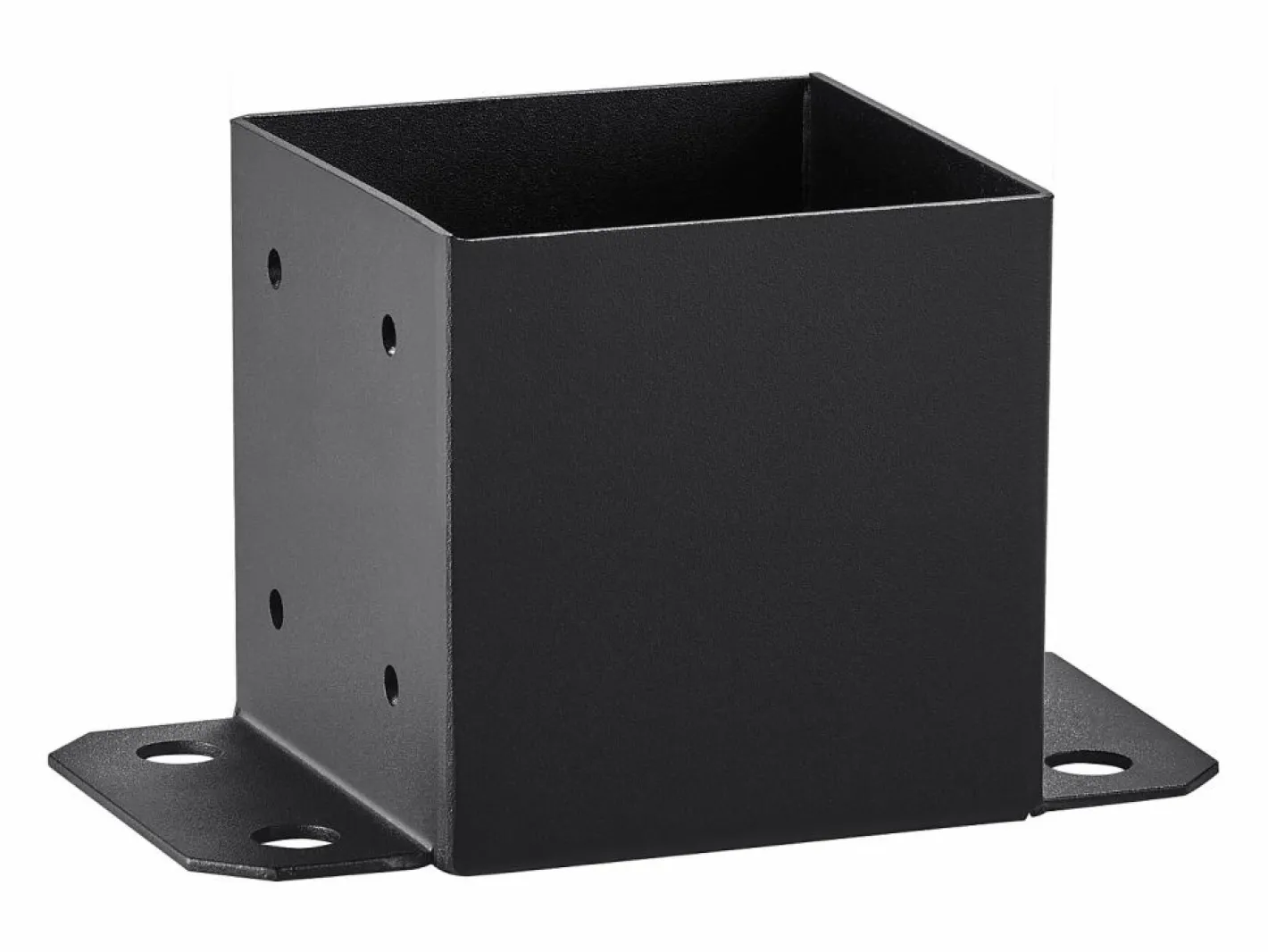 Kit de Soporte SucceBuy - Paquete de 4 Soportes para Base de Poste de 152,4 x 152,4 mm, Anclaje Resistente para Cercas de Madera Negro New