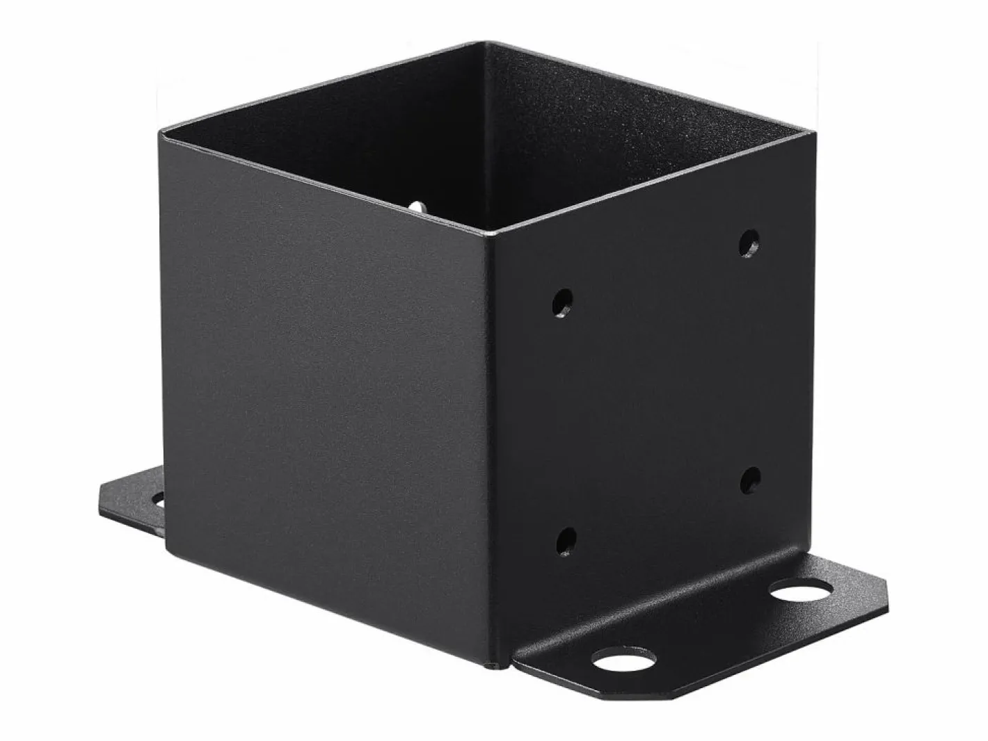 Kit de Soporte SucceBuy - Paquete de 4 Soportes para Base de Poste de 152,4 x 152,4 mm, Anclaje Resistente para Cercas de Madera Negro New