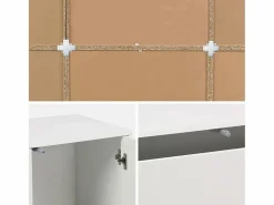 Sweeek Kit estantería o biblioteca modular con 9 secciones Blanco Clearance