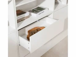 Sweeek Kit estantería o biblioteca modular con 9 secciones Blanco Clearance