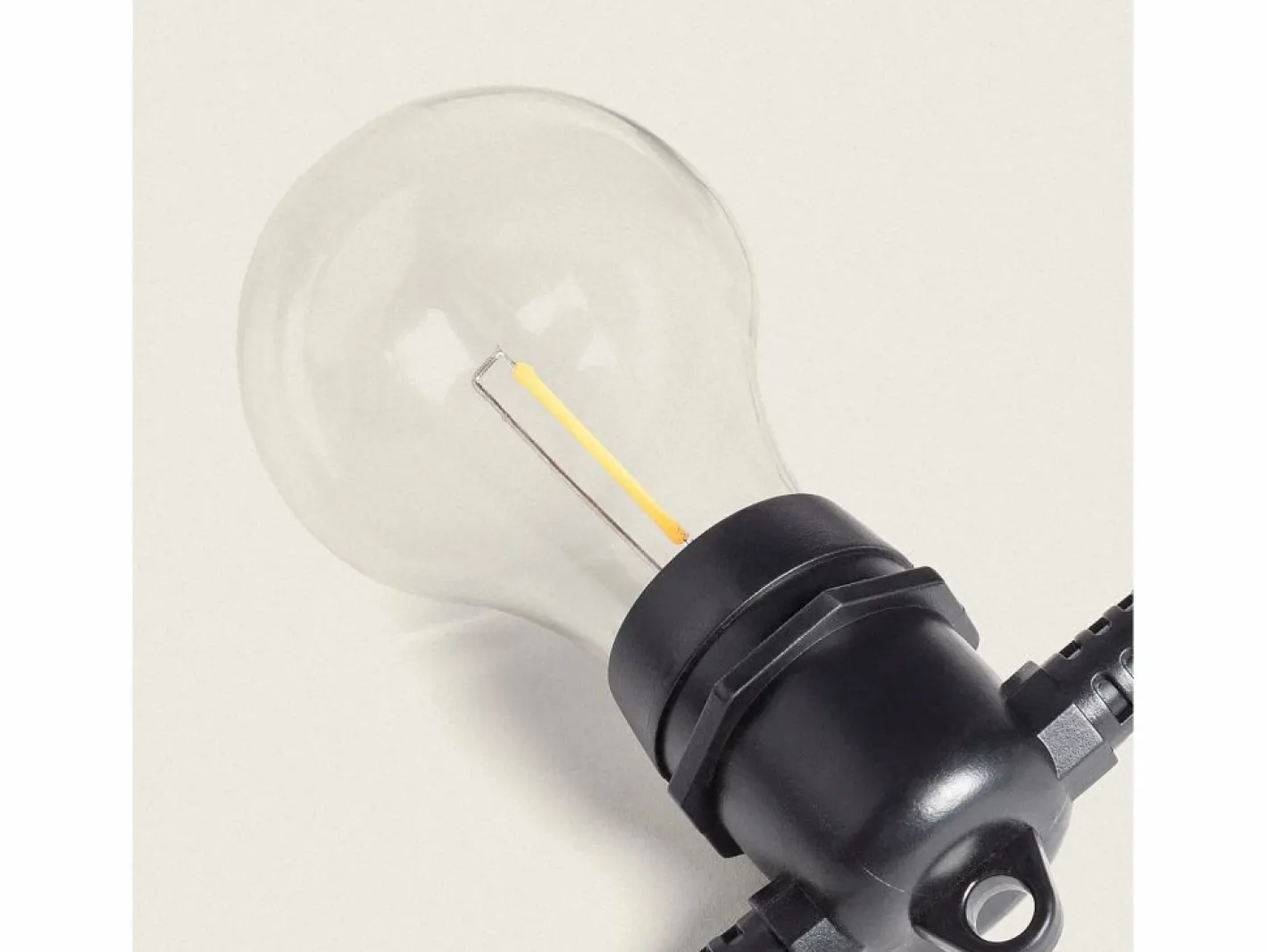 Kit Guirnalda Luces Exterior 10m + 10 Bombillas Filamento LED E27 24V^Ledkia