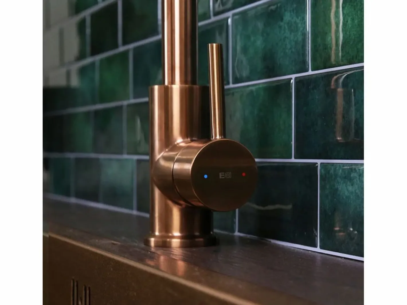 Essebagno Kiwo mezclador de fregadero cobre cepillado Cobrizo Best