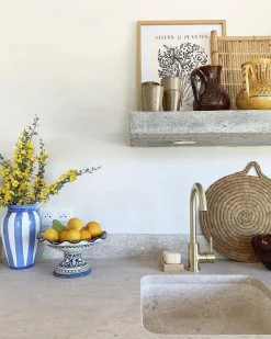 Essebagno Kiwo mezclador para fregadero oro cepillado Dorado Hot