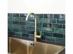 Essebagno Kiwo mezclador para fregadero oro cepillado Dorado Hot