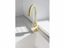 Essebagno Kiwo mezclador para fregadero oro cepillado Dorado Hot
