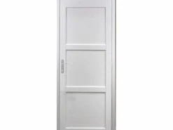 GD Menuiseries Puerta Con Marco|Korya Bloque de puerta de tela blanca 83 ancho empuje a la derecha