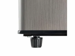 DripeX Electrodomésticos De Frío|106L Silver+Negro Negra, con partición de vidrio y pies ajustables, 7 temperatura, -25 ~ 10 ℃, clase de eficiencia energética