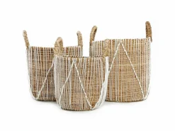 Bazar Bizar La Cesta De Macramé Con Costura Recta - L Multicolor