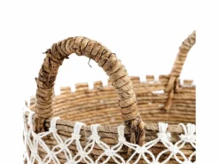 Bazar Bizar La Cesta de Macramé con Costura Cruzada - L Multicolor Discount