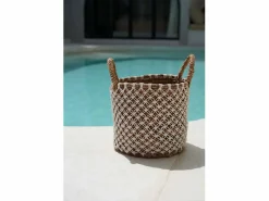 Bazar Bizar La Cesta de Macramé con Costura Cruzada - L Multicolor Discount