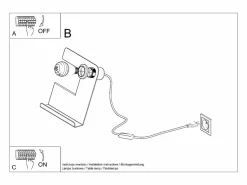 Sollux Lighting Lampada da tavolo bianca E27 Lámpara de sobremesa Blanca E27 Blanco Hot