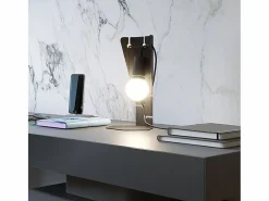 Lampada da tavolo di design nera E27 Lámpara de mesa de diseño Negra E27^Sollux Lighting Online