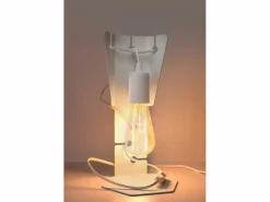 Lampada da tavolo di design bianca E27 Lámpara de mesa de diseño Blanca E27^Sollux Lighting Best