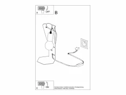 Lampada da tavolo di design bianca E27 Lámpara de mesa de diseño Blanca E27^Sollux Lighting Best