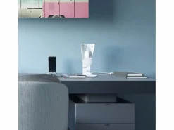 Lampada da tavolo di design bianca E27 Lámpara de mesa de diseño Blanca E27^Sollux Lighting Best