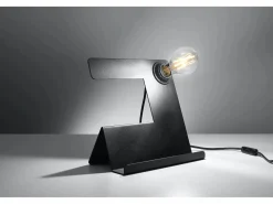 Sollux Lighting Lámpara De Escritorio|Lampada da Tavolo Nera E27 Lámpara de sobremesa Negra E27