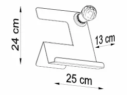 Sollux Lighting Lámpara De Escritorio|Lampada da Tavolo Nera E27 Lámpara de sobremesa Negra E27